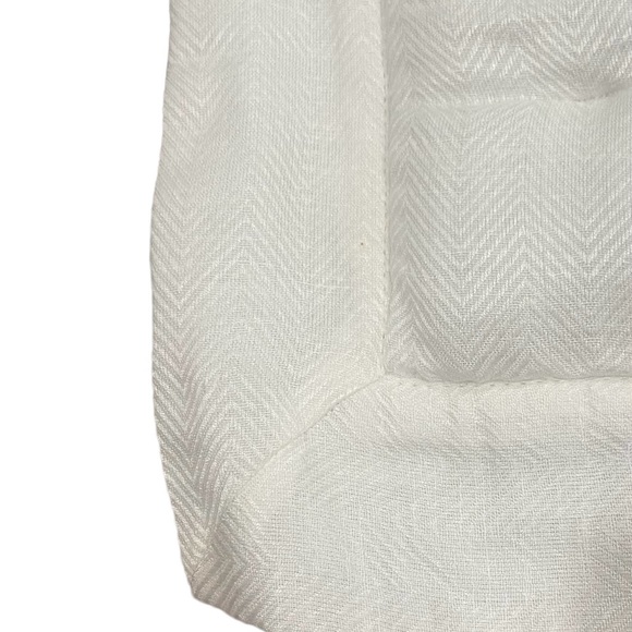 NWT Annie Selke Brussels quilted pair standard pillow shams herringbone ivory